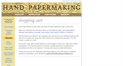 Desktop Screenshot of handpapermaking.net