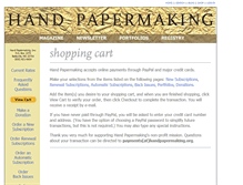 Tablet Screenshot of handpapermaking.net