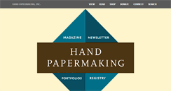 Desktop Screenshot of handpapermaking.org