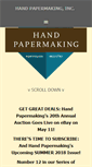 Mobile Screenshot of handpapermaking.org