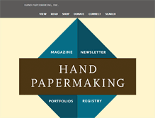 Tablet Screenshot of handpapermaking.org